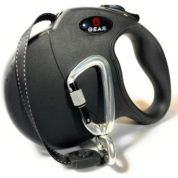 Enthusiast Gear Retractable Dog Leash With Locking Carabiner Heavy