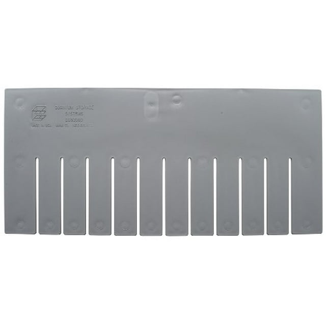 Quantum Storage Systems DL93080 Paravent Long pour Conteneur à Grille Divisible DG93080, Gris, Lot de 6