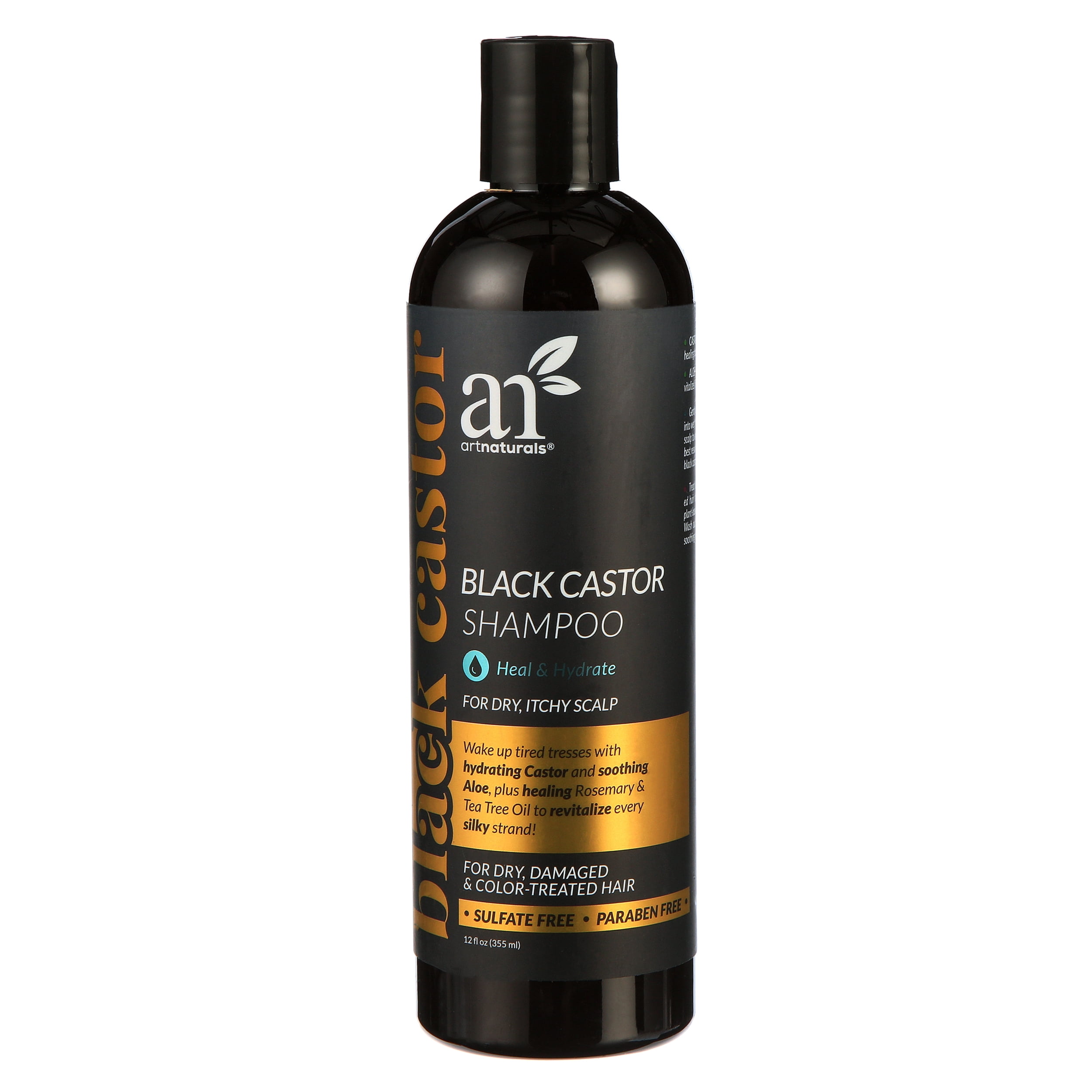 Artnaturals Black Castor Oil Shampoo Color Treated Hair (12 oz / 473 ml)