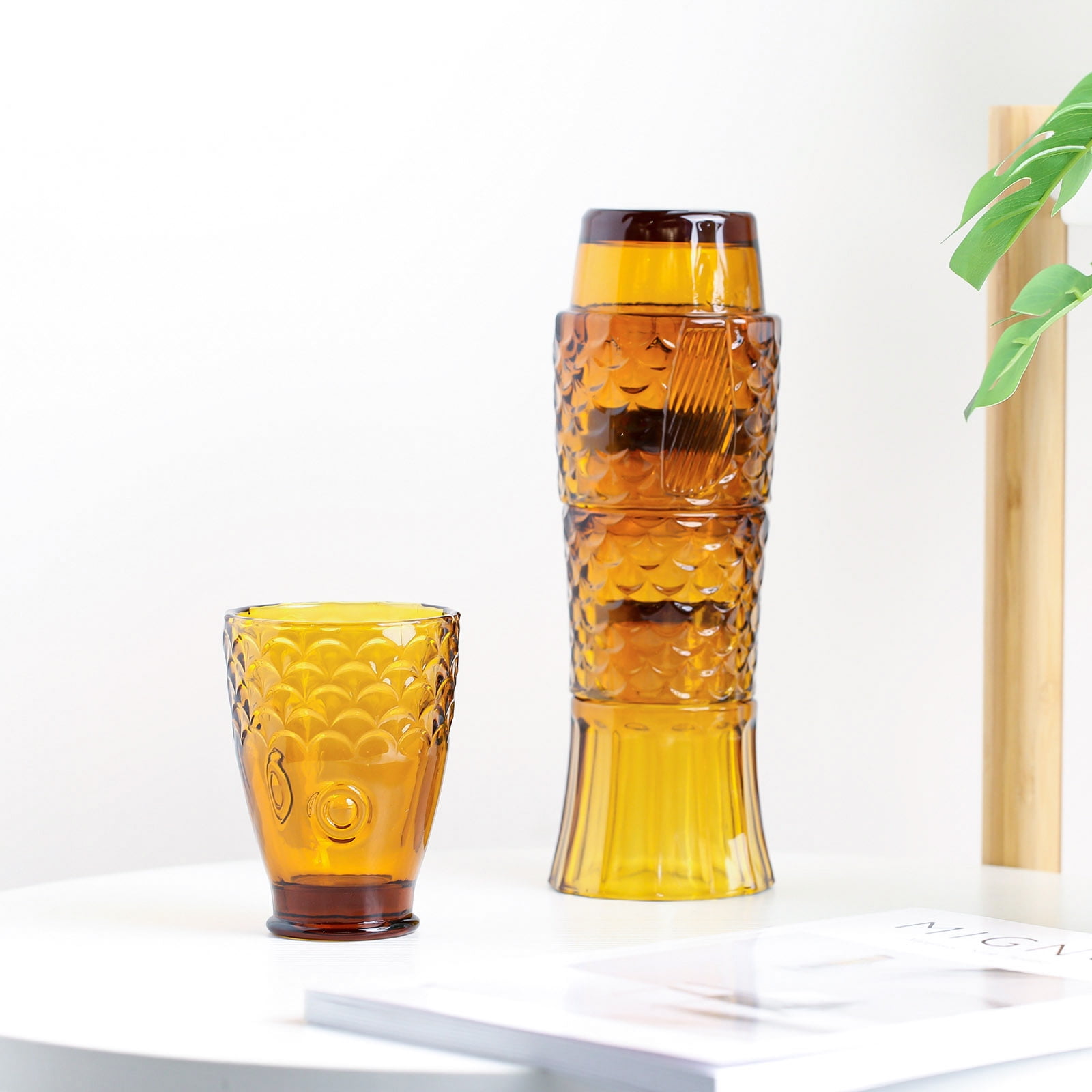 逸品 Fish Set Glasses Stack Tomfeel Shaped Dri好評販売中 Stackable Glass Beer Cocktail Cup コップ グラス Proksi Si
