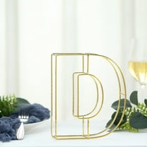 Efavormart 8" Tall Gold Wedding Centerpiece 3D Wire Letter Decoration For Wedding Party Decoration DIY Decoration Supplies - D