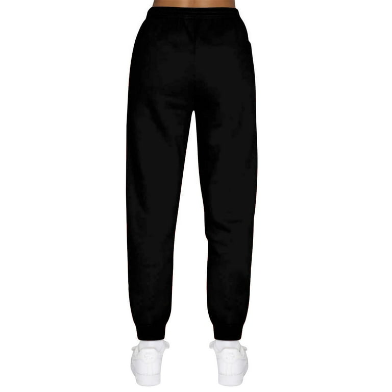 YDKZYMD Womens Petite Sweatpants No Drawstring with Pockets