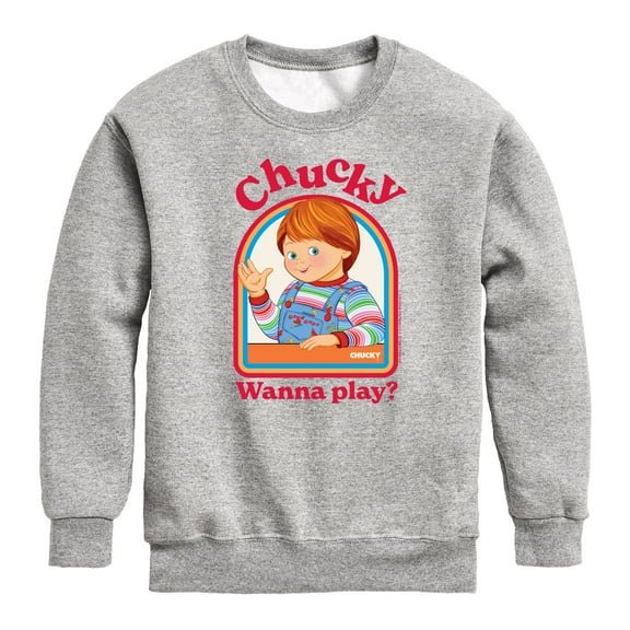Chucky - Innocent Wanna Play - Toddler & Youth Crewneck Fleece Sweatshirt