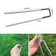 thumbnail image 3 of Synthetic Artificial Grass Turf Pins U-Shaped Staples Securing Pegs Fastening Lawn Tent Pegs Mat - 20 Pcs, 3 of 9