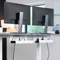 thumbnail image 2 of VIVO White Extra Deep Under Desk Cable Management Trays - 2 Pack, 2 of 8