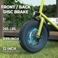 thumbnail image 2 of Phantomgogo Commuter R1 - Electric Scooter for Adults - Foldable Scooter with Seat & Carry Basket 15MPH 265lbs Max Load E Mopeds for Adults (Neon), 2 of 7