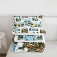 thumbnail image 5 of Erosebridal Rustic Adventure Camping Twin Comforter Sets,Blue Camper RV Bedding Set For Adults,Reversible,2-Piece, 5 of 7