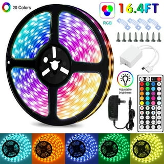 49.2ft RGB LED Strip Lights, EEEkit 270 LED TV Backlight with Remote, Color Changing LED Light Strip, LED Rope Light for Bedroom Kitchen Party Decor