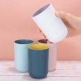thumbnail image 4 of Uxcell 4Pack Drinking Cups, Unbreakable Bathroom Cup Toothbrush Holder, Dark Blue, 4 of 6