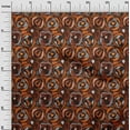 thumbnail image 3 of oneOone Rayon Maroon Fabric Abstract Dress Material Fabric Print Fabric By The Yard 56 Inch Wide, 3 of 4