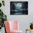 thumbnail image 3 of Fenyluxe Moon Trees Canvas Prints Wall Art Decor Ready to Hang for Room Home Office Hotel Salon Condo Bar Mediation, Ideal Gift for Holidays 16x12in, 3 of 6
