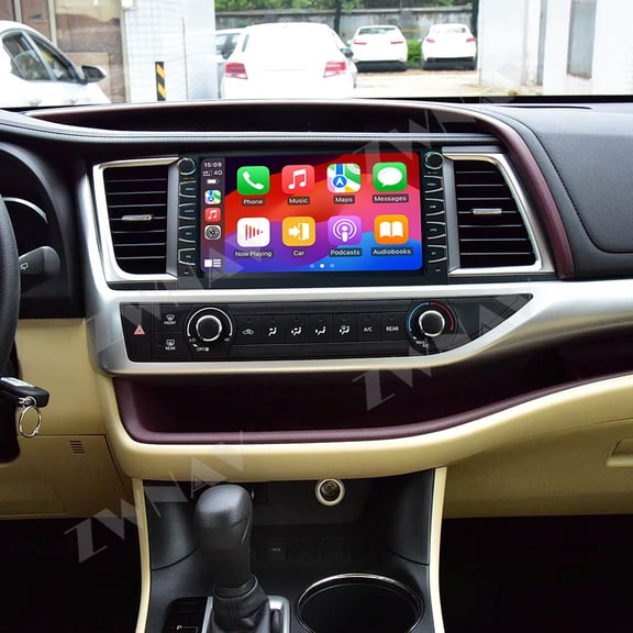 ZWNAV 10.1 inch Android 14 for Toyota Highlander 2015-2021 Car Radio Multimedia Video Player GPS Stereo CarPlay
