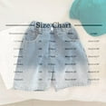 thumbnail image 3 of MKOSPLRT Denim Shorts for Kids Elastic Waist Distressed Jean Shorts Gradient Wash Knee Length Shorts Summer Demim Shorts with Pocket, 3 of 4