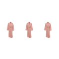 thumbnail image 2 of yingyy 1/2/3/5 Femmes Printemps Style Décontracté Ouvert devant Vêtements de Nuit Filles Simple Robe de Nuit à Manches Longues Vêtements de Pyjama Maison Marron P 3 Pcs, 2 of 6
