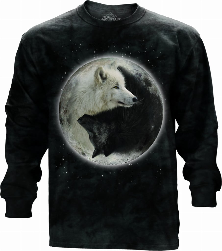 Buy Cool Shirts Yin Yang Wolves Yoga Tall Shirt