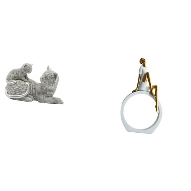 Escultura De Gato, Adorno De Mesa, Artesanía, Figura Decorativa, Estatua De Animal, Dormitorio, Sala De Estar, Oficina, Inauguración De La Casa, Niña, Mujer, Centro De Mesa, Lectores,