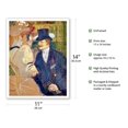 thumbnail image 2 of The Englishman (William Tom Warrener) at the Moulin Rouge - From an Original Color Painting by Henri de Toulouse-Lautrec c.1892 - Fine Art Matte Paper Print (Unframed) 11x14in, 2 of 4