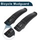 thumbnail image 3 of Guardabarros de bicicleta de carretera MTB Unique Bargains delantero trasero 14.33" fender duradero guardabarros negro 2 piezas, 3 of 6