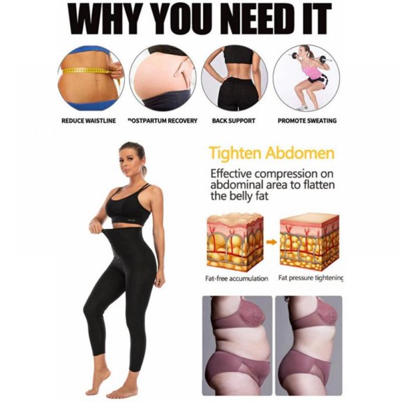 S-4XL Women's Abdomen, Hips, Sweat Pants, Yoga Sauna Beam, High Waist Body Fitness Pants, Breasted Pants