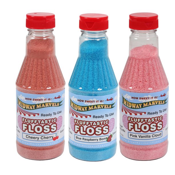 Three Pack Cotton Candy Sugar Floss Flufftastic Pint Great Northern
