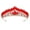 Red, variant on Rhinestones Crown Women Hairpiece Elegant Hair Jewelry for Weddings and Parties