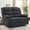 2-Seater-Gray, variant on Korser Oversized Loveseat Recliner Sofa with Pockets Faux Leather for Living Room,Home Theater,Black