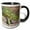 Black/White, variant on 3drose, Botswana, Chobe Np, Flap-necked Chameleon Lizard-af05 Pso0143 - Paul Souders, 11oz Mug