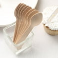 thumbnail image 2 of Efavormart 100 Pcs - Environmentally Friendly Disposable 4" Birch Wood Dinnerware Throw Away Green Party Spoons, 2 of 11