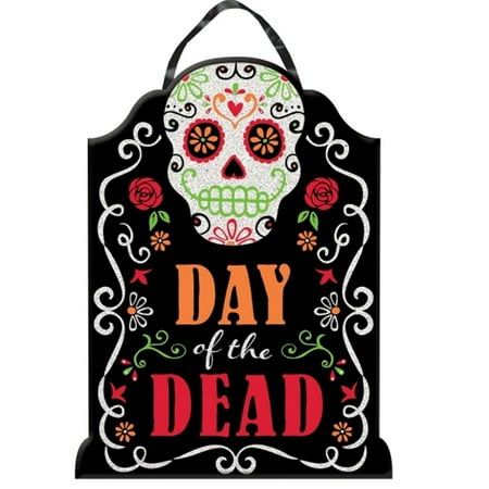 DAY OF THE DEAD TOMBSTONE HANGING SIGN