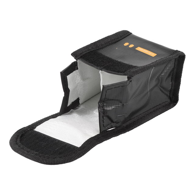 Battery Bag for Flip Drone, Battery Safety Bag Fireproof Explosio Proof Lipo Battery Storage Pouch with Shock Absorbing Structure for Charging Transport