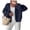 Navy, variant on PRETTYGARDEN Women's Fall Cardigan Open Front Chunky Sweaters Cozy Stretchy Knitwear, Long Sleeve Drop Shoulder, Loose Fit Crochet Jacket, Trendy Holiday Outfits, Warm Winter Clothing