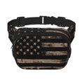 thumbnail image 1 of Fotbe American Flag with Desert Camouflage Cangurera Cuadrada con Estampado de Doble Capa, Bolsa de Cintura Ajustable Mini para Hombres y Mujeres, 1 of 9