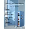 thumbnail image 5 of 3.5 Cu.ft Compact Refrigerator, Retro Mini Fridge with Freezer, Small Drink Chiller with 2 Door Adjustable Mechanical Thermostat for Home, Office,Dorm or RV Blue, 5 of 15