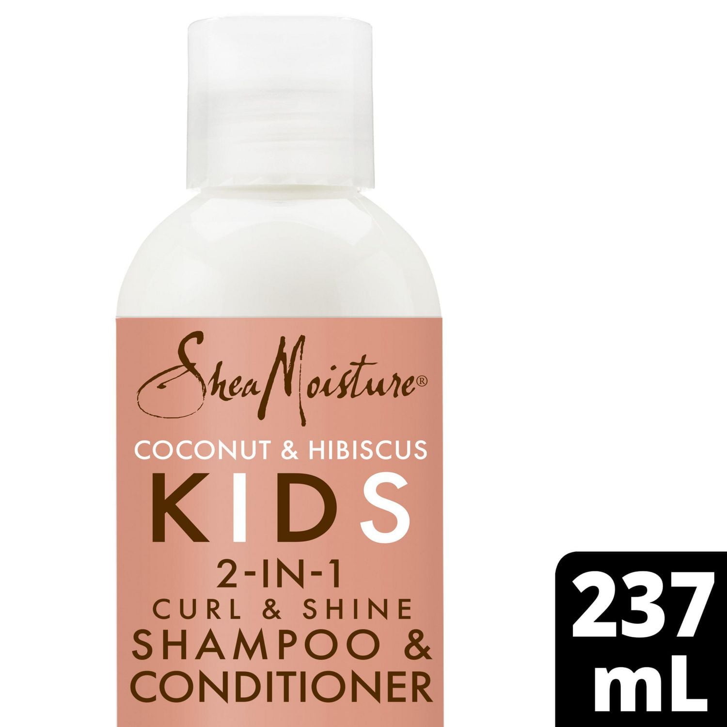 Shampoing et revitalisant 2-en-1 pour enfants SheaMoisture  à la noix de coco et l'hibiscus 237ML Shampoing + revitalisant