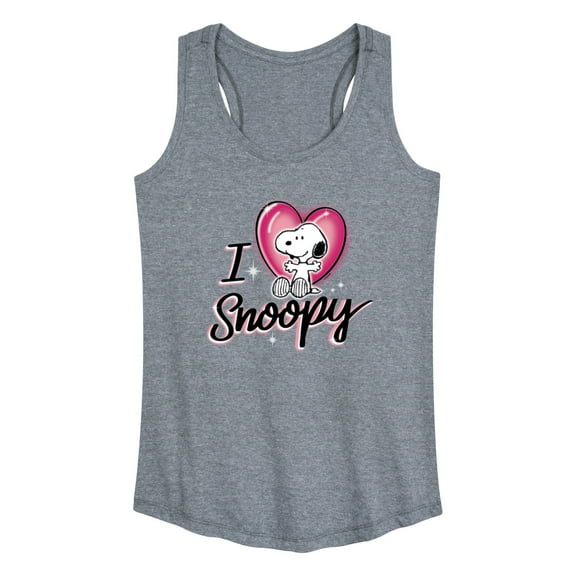 Peanuts - I Heart Snoopy - Women's Racerback Tank Top