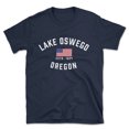 thumbnail image 1 of Lake Oswego Oregon Patriot Men's Cotton T-Shirt, 1 of 1