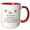Red/White, variant on 3drose, Oma No Matter How Hard Life Gets at Least No Ugly Grandchildren Funny, 11oz Two-tone Red Mug