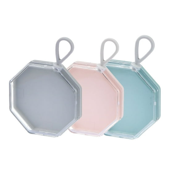 Empty Makeup Puff Storage Box: Puff Sponges Organizer Case Travel Portable Makeup Puff Foundation Container 9pcs