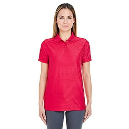 Tonal Jersey Stripe Polo - UltraClub Ladies' Cool & Dry Elite Tonal Stripe Performance Polo