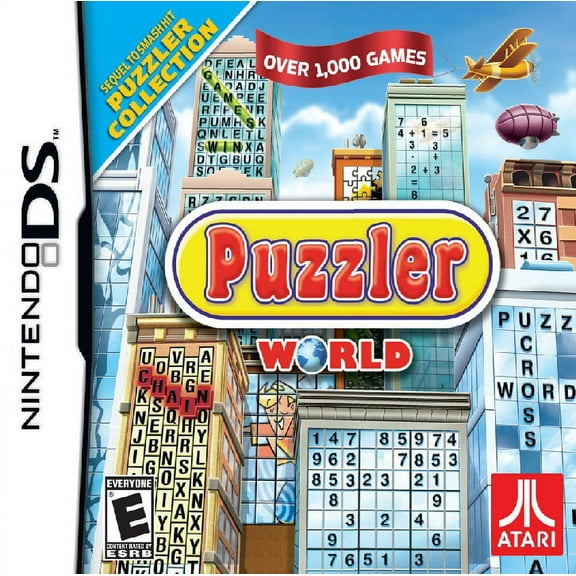 Restored Puzzler World (Nintendo DS, 2009) Game (Refurbished)