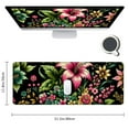 thumbnail image 2 of Keyboard Wrist Rest Mouse Pad Wrist Support for Computer Desktop/Laptop/Notebook Memory Foam Keyboard Pad Ergonomic Hand Rest Wrist Cushion for Home Office Gaming - Black Flowers, 2 of 6