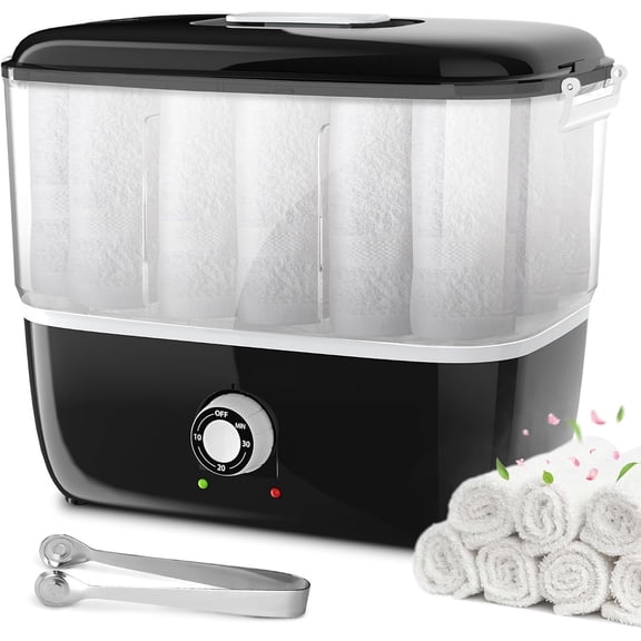 Hot Towel Warmer for Facials, Holds 16 Small Towels, 5L Towel Steamer with Heating in 1-5 Mins, Auto Off Timer Portable Towel Warmers for , Barber, Manicures, Massage