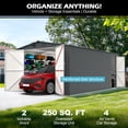 thumbnail image 6 of DuraYu 20x13 ft Metal Storage Shed with Lockable Doors and Air Vents, Waterproof Outdoor Garage for Tools and Equipment, 6 of 8