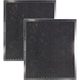 thumbnail image 1 of 10 x 10 x 0.37 Inches Range Hood Charcoal Carbon Vent Filter 2-Pack, 1 of 6
