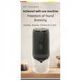 thumbnail image 2 of Cafetière Portative Sans Fil, Moulin à Grains de Café Électrique Rechargeable par USB pour Voiture et Maison, Cafetière de Camping, 1 * Cafetière 1 * Câble de Données, Noir, 2 of 8