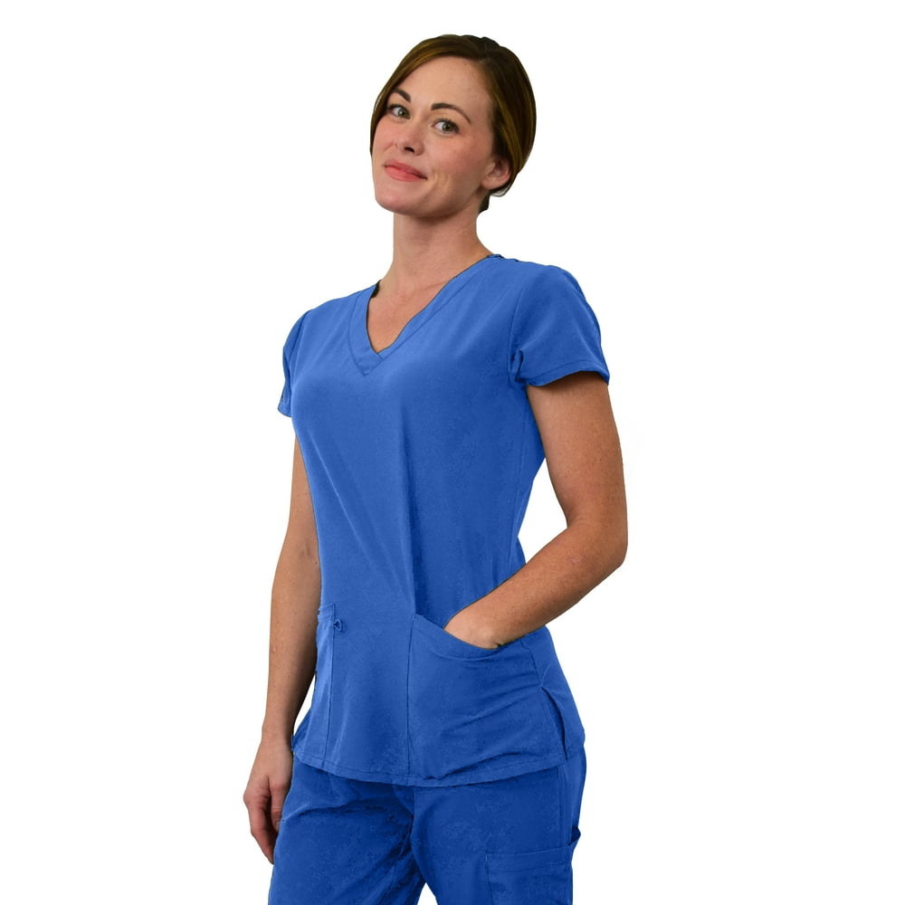 GT Performance Womens Medical Scrub Set GT 4FLEX Vneck Top and Pant