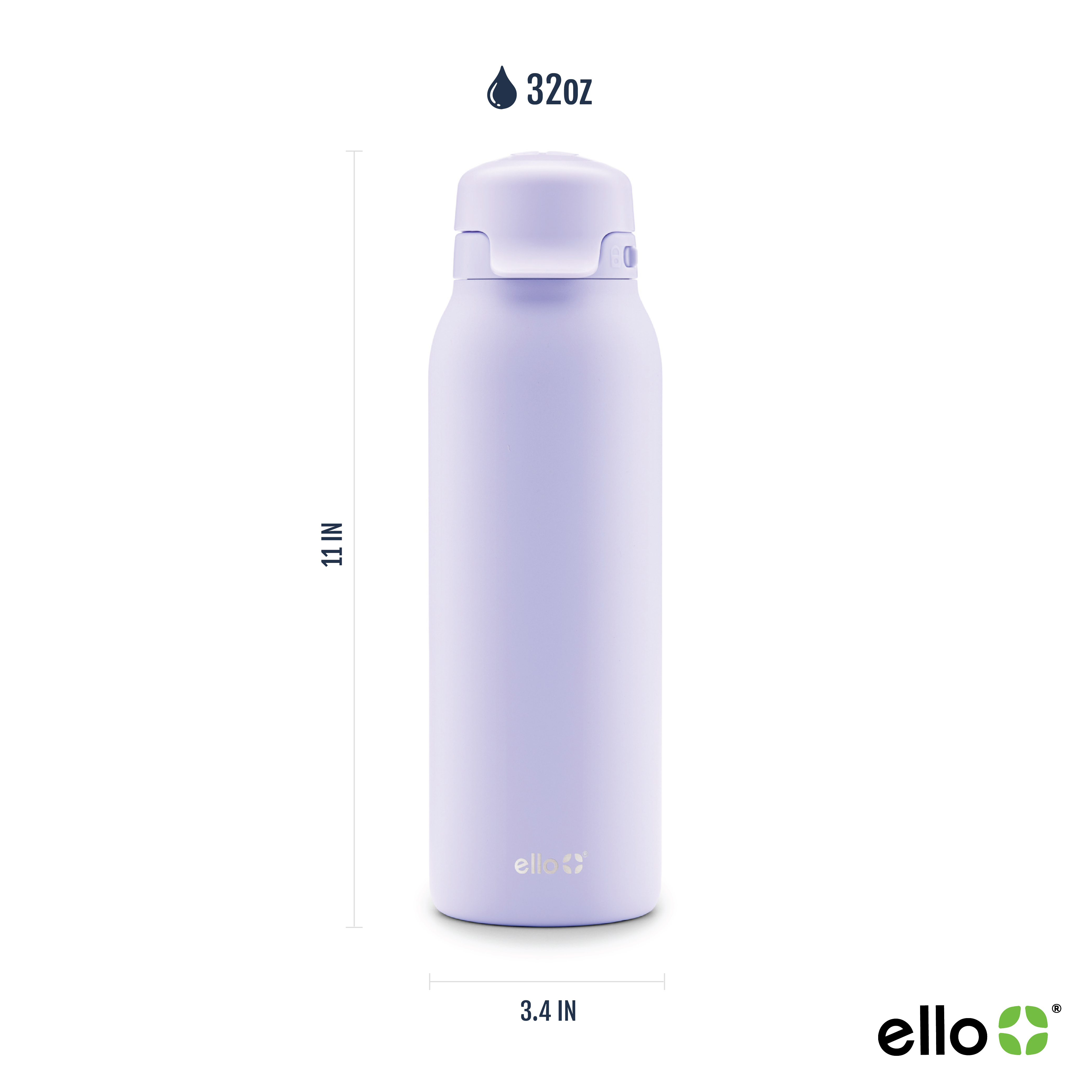 Ello Flip & Fill 32oz Water Bottle - Tropical Violet photo 3
