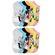 Looney Tunes Girls No Show Socks, 12-Pack, Sizes S-L