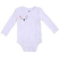thumbnail image 2 of Preemie Clothes Baby Kimono Side Snap Onesie Girl Long Sleeve Bodysuit Premature Pink, 2 of 6