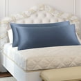thumbnail image 3 of PiccoCasa 2 Pack Satin Body Long Pillowcases, Queen Slate Gray, 3 of 8